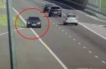 Ukrainiec w BMW pędził pod prąd na S17 [WIDEO]