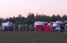 Policja zatrzymała kierowcę, który wjechał w grupę kolarzy.