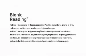 Bionic Reading ...z polskiego punktu widzenia