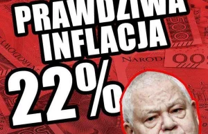 „Drożyzna plus to sztandarowy program PiS”. Prawdziwa inflacja to 22 proc.