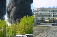 Pożar instytutu lotniczego w Moskwie. Płomienie na obszarze 30 metrów...