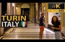 Turyn nocą Włochy | 4K-HDR walking tour (▶ 5 min)