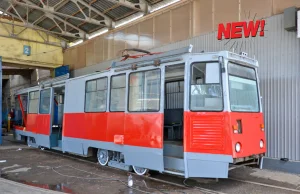 najnowszy ruski tramwaj w stylu retro