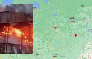 Gigantyczny pożar w Rosji. Magazyn z żywnością w ogniu
