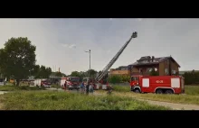 Pożar domu jednorodzinnego w Piekarach Śląskich