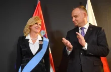 Order Orła Białego wylądował na piersi byłej prezydent Chorwacji