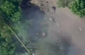 nagranie z ataku na piechotę we wsi Pawłowka (8 maja 2022)