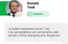 Donald Tusk nie sprzedał Rosjanom żadnej firmy energetycznej kiedy był premierem