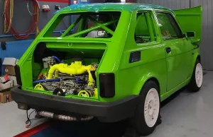 Ten zielony maluch to prawdziwa bestia. "Turbo Żaba" z Wisły z silnikiem Subaru.