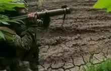 Rewelacyjny footage amerykańskich ochotników niszczących BTR-80 na Ukrainie