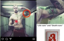 Rosyjski dziennikarz z faszystowskimi i nazistowskimi tatuażami w państwowej tv