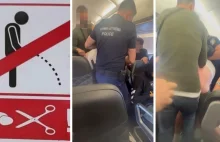 Brytyjski turysta demonstracyjnie oddał mocz pasażerowi w kabinie