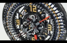 Zegar z klocków lego o nietypowej konstrukcji