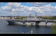 Lotniskowiec USS Kearsarge wpływa do Sztokholmu w ramach ćwiczeń NATO na Bałtyku