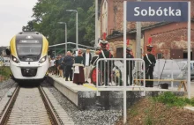 Film z kabiny maszynisty pierwszego pociągu na linii Wrocław-Sobótka-Świdnica