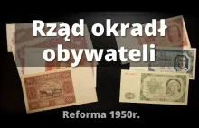 Rząd okradł obywateli. O reformie walutowej z 28.10.1950 roku.