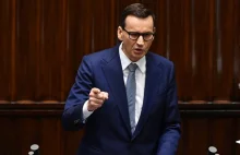 Premier Mateusz Morawiecki w Sejmie. Uderzył w Rafała Trzaskowskiego