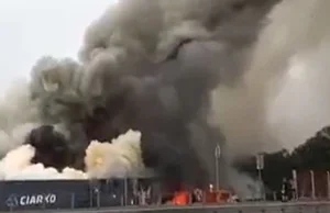 Duży pożar w Sanoku. Płonie Ciarko