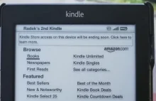 Nic nie może wiecznie trwać! Amazon zamyka Kindle Store na bezdotykowych...