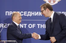 Kanclerz Niemiec i prezydent Serbii spierają się publicznie o NATO i Kosowo