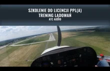 Szkolenie PPL(A), kręgi, ćwiczenie lądowania.