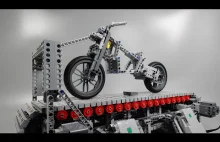 Urządzenie do testowania zawieszenia motocykla Lego