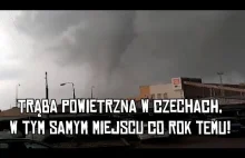 Tornado w Czechach, tam gdzie rok temu