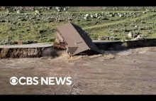 Dom wpada do rzeki podczas poważnych powodzi Yellowstone