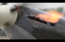 Spitfire plujący ogniem