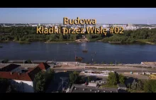Budowa kładki pieszo-rowerowej w Warszawie #02
