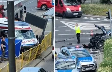 Tragiczny wypadek w Szczecinie. Ambulans wjechał w przystanek