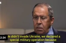 Ławrow: Nie napadliśmy na Ukrainę tylko ogłosiliśmy specjalną operacje militarną