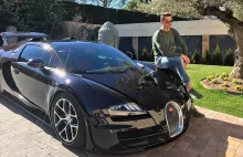 Ochroniarz Cristiano Ronaldo rozbił jego Bugatti Veyron (foto)