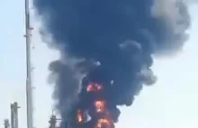 Pożar rafinerii naftowej w Rosji. Zakład należy do Medwedczuka