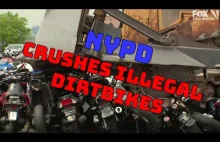 Niszczenie motocykli i quadów w NYC