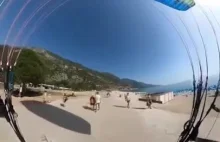 Paralotniarz uderza w pieszego