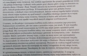 Apel Brauna: NATO i dyskryminacja Rosjan przyczyną wojny na Ukrainie?