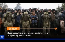 Propagandowy materiał o rzekomych egzekucjach migrantów na granicy z Białorusią