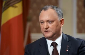 Były prezydent Mołdawii Igor Dodon usłyszał zarzuty