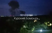 Kursk(RU) - po wybuchu płonie lotnicza baza wojskowa