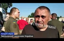 Nagranie wideo z uwolnienia ukraińskiego wojska z niewoli.