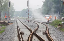 Postępy prac na linii Toruń-Chełmża [ZDJĘCIA