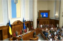 Historyczna chwila w ukraińskim parlamencie
