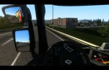 Renault T Euro truck simulator 2 | Trasa do Windawy | Kierownica logitech g29