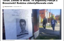 W Toruniu odnaleziono ciało zaginionego przed miesiącem 15-latka