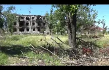 Propagandowy film z zajętej przez żołnierzy rosyjskich miejscowości