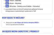 Darmowe przejazdy autostradą dla pojazdów elektrycznych