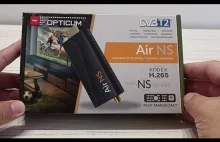 Dekoder Opticum Air NS - recenzja tunera DVB-T2 H.265 HEVC