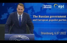 Sikorski o sentymentach prorosyjskich w parlamencie europejskim