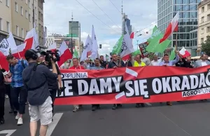 Protest rolników w Warszawie. "Zdzierają z nas skórę bez znieczulenia"